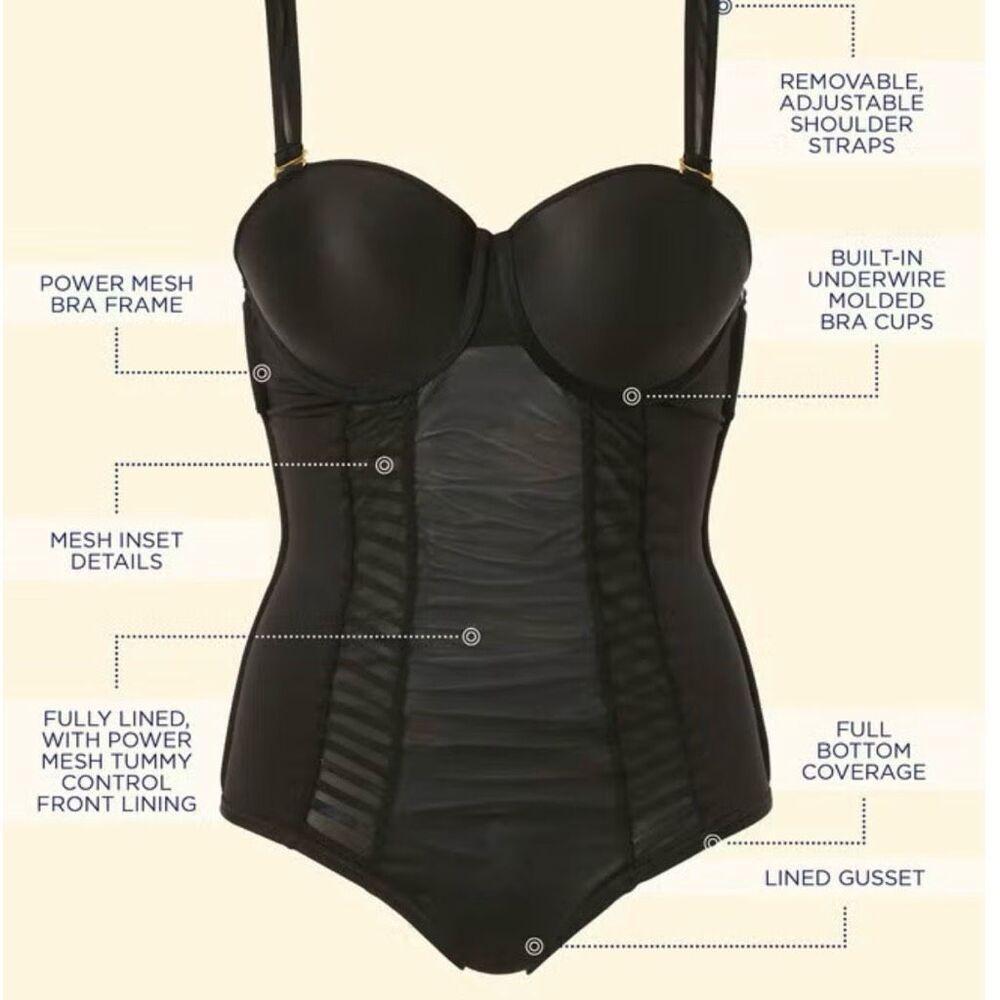 Swimsuits for All size 24 Ruched Underwire One-Piece Swimsuit - Picture 15 of 15